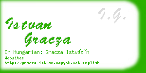 istvan gracza business card
